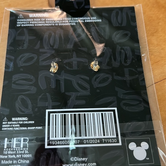 Disney Mickey Mouse Red Pants Stud Earrings - Picture 3 of 4